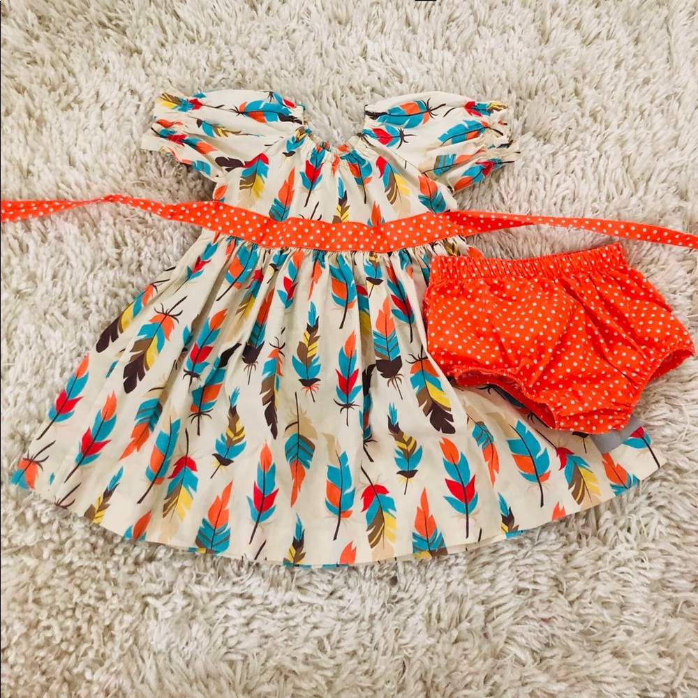 Eleanor Rose Feather Dress Thanksgiving